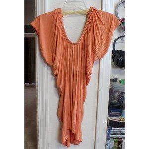 "Morgan De Toi" orange off-shoulder top